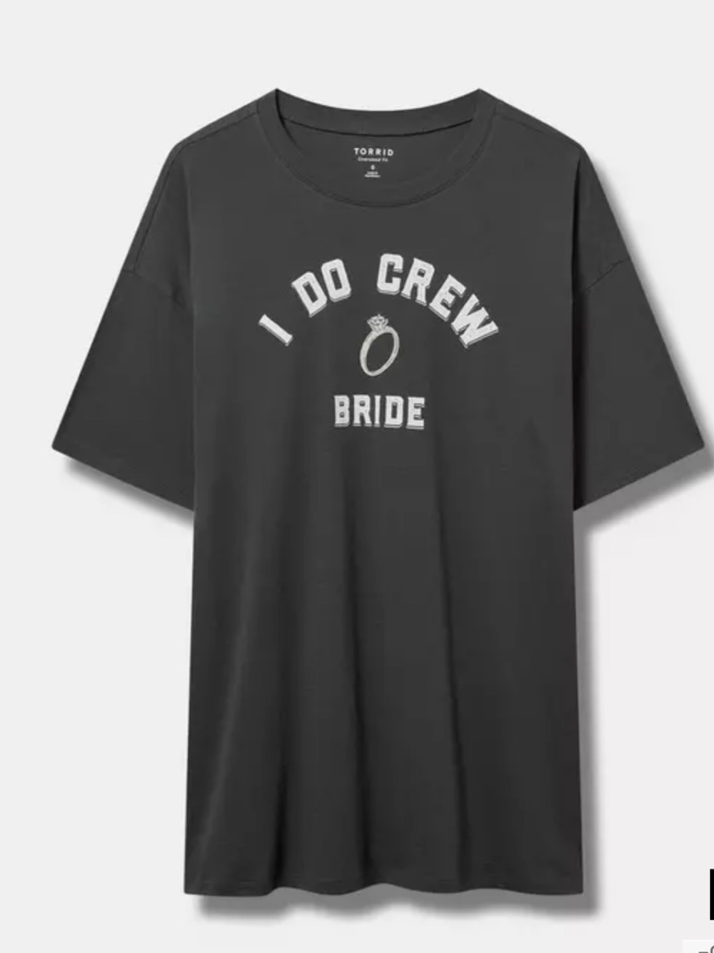 torrid Black Graphic 'I Do Crew' Bride Tunic size 6X